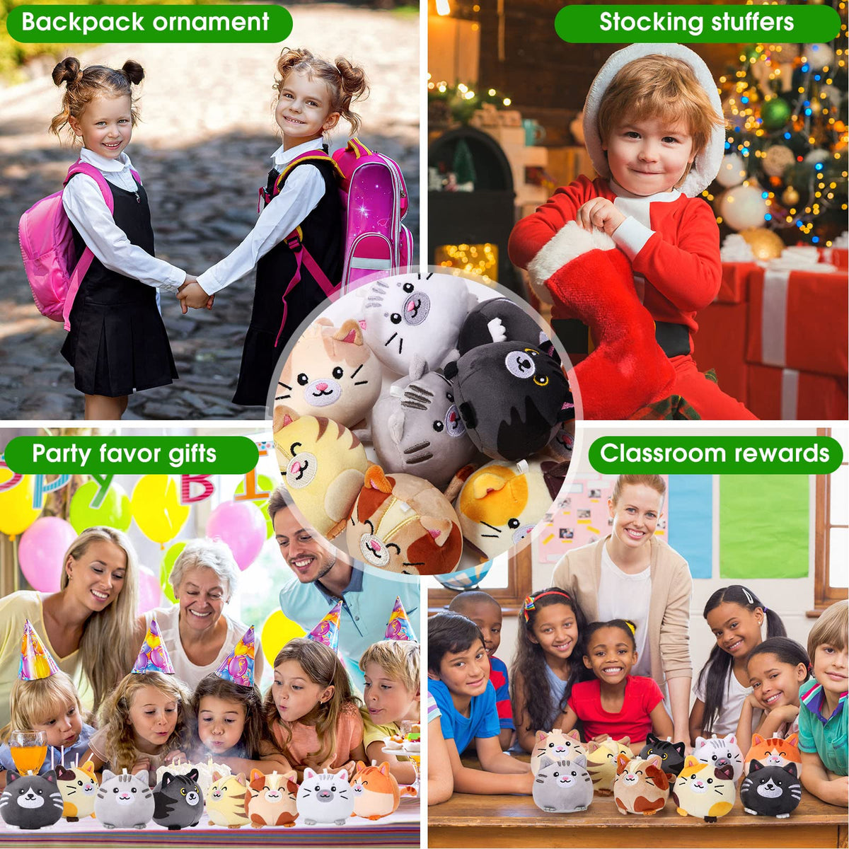 Libima 3.15-inch mini cat plush ideal for baby shower favors