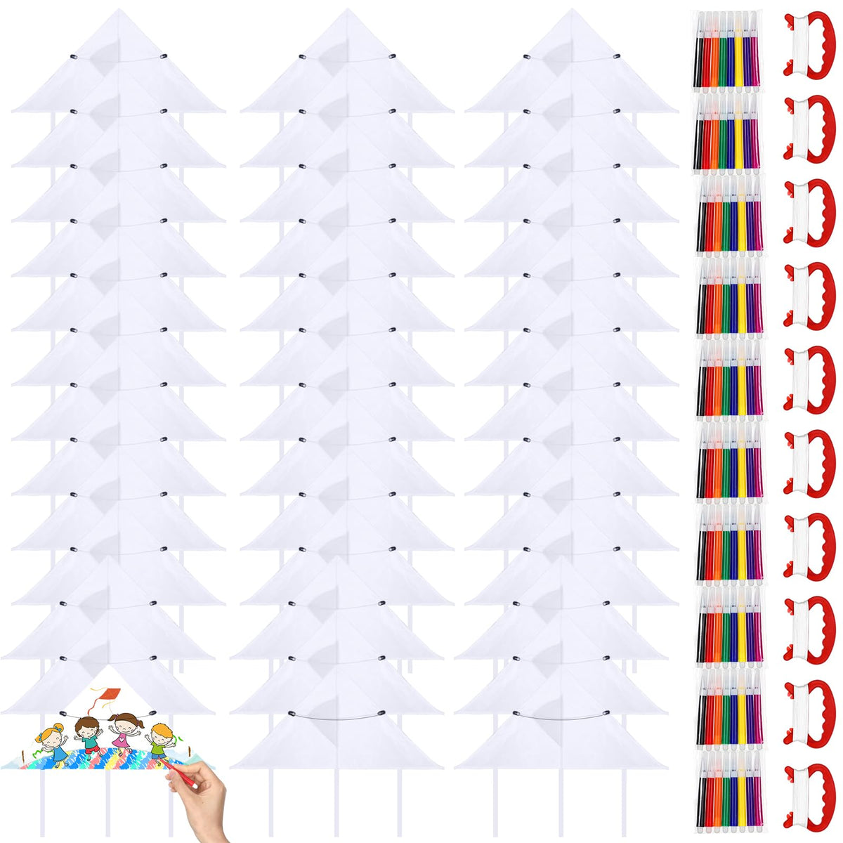 Libima DIY blank kite painting kit sparks kid creativity during outdoor art