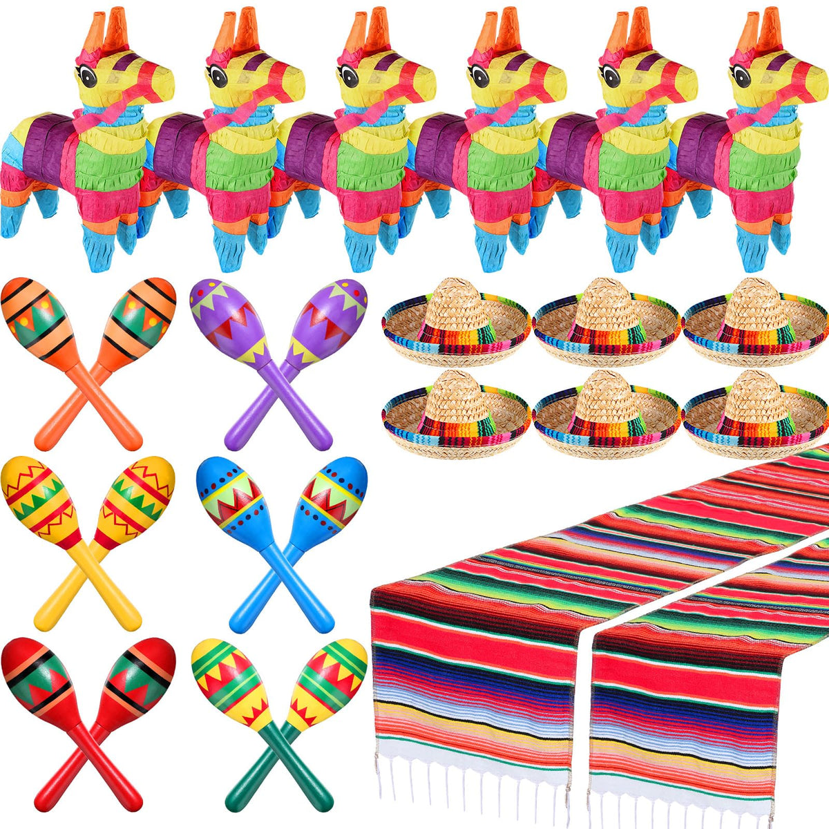 Libima mini donkey pinata with vibrant colors ideal for festive decor.