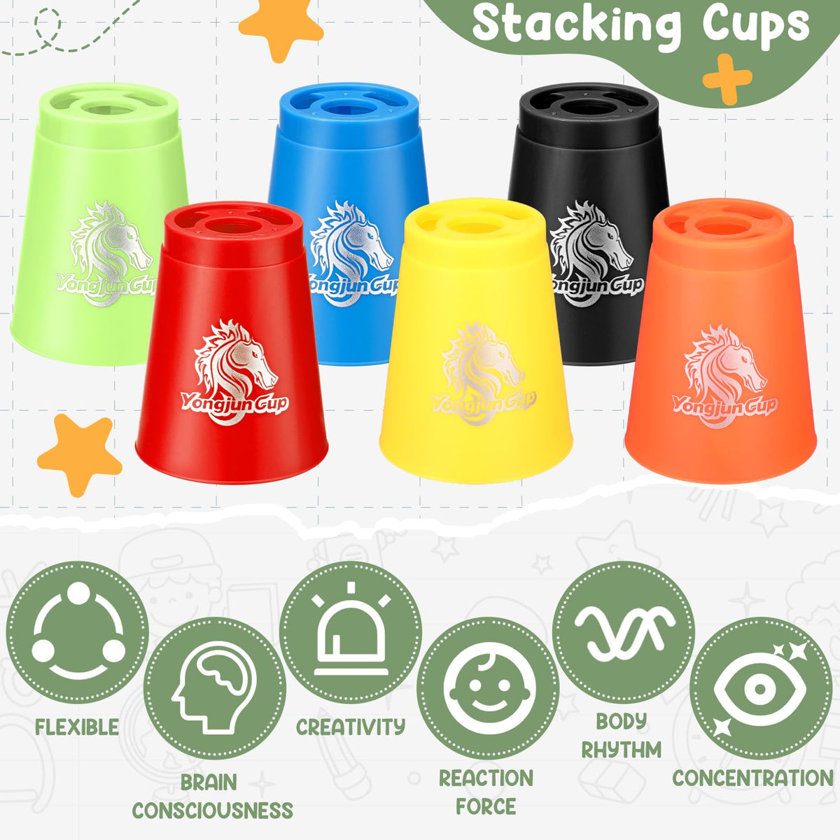 Family-friendly Libima cups set ready for party and team activities