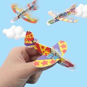 Libima foam airplanes assembly scene showing quick wing attachment.