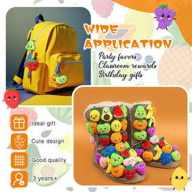 Libima fruit keychain on backpack shows cheerful style.
