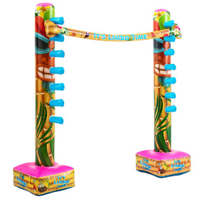 Libima inflatable Hawaiian limbo, 60x60 inches, ideal for large pool party games.
