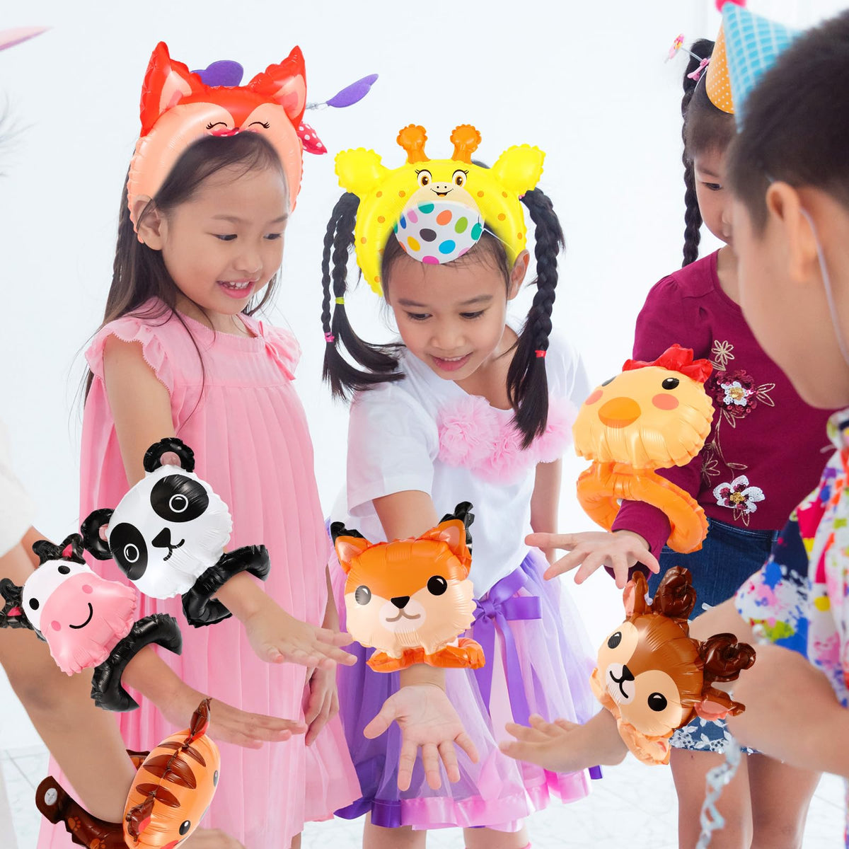 Libima kids birthday jungle theme animals for decorations