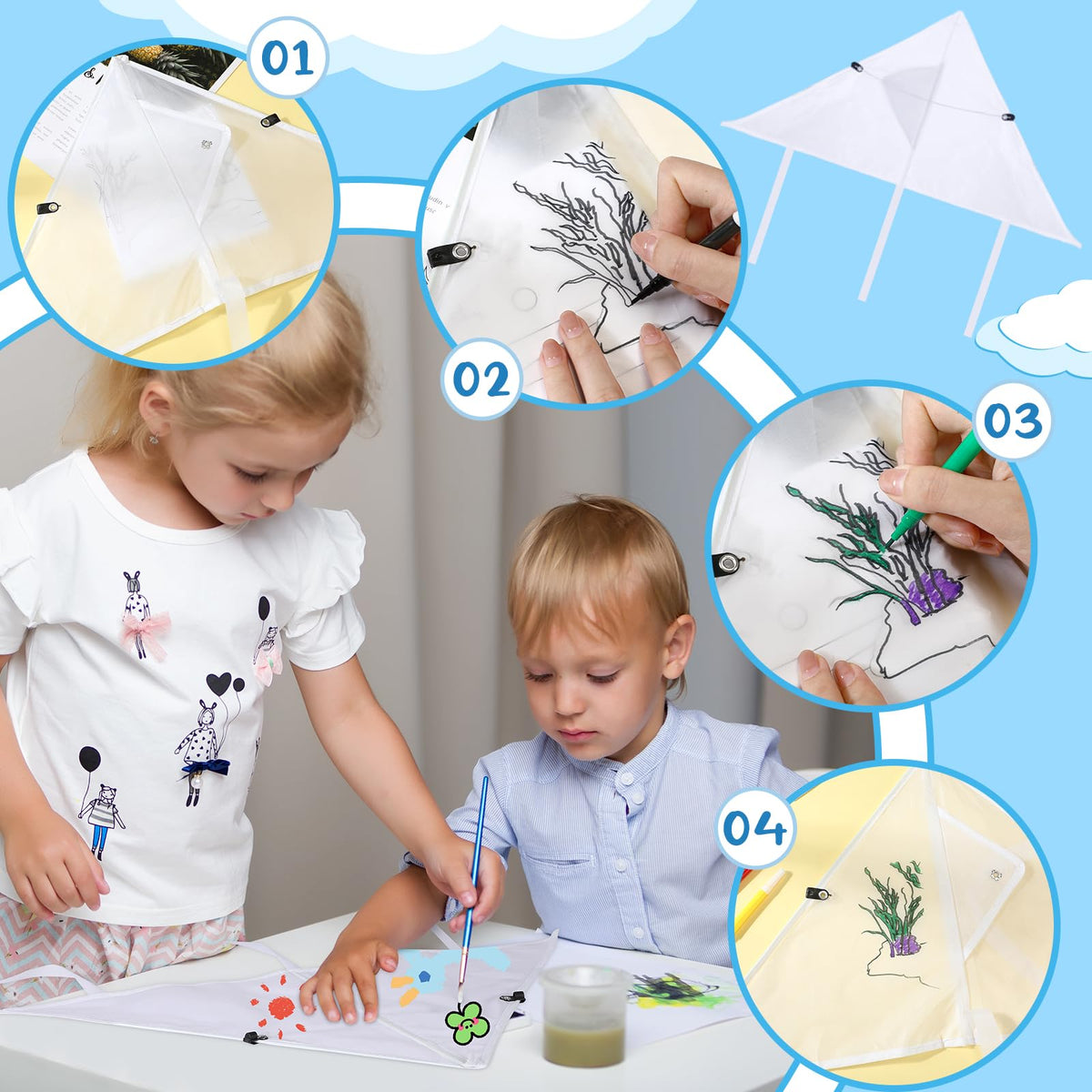 Libima kite 20x26-inch size fits painting and flying smoothly