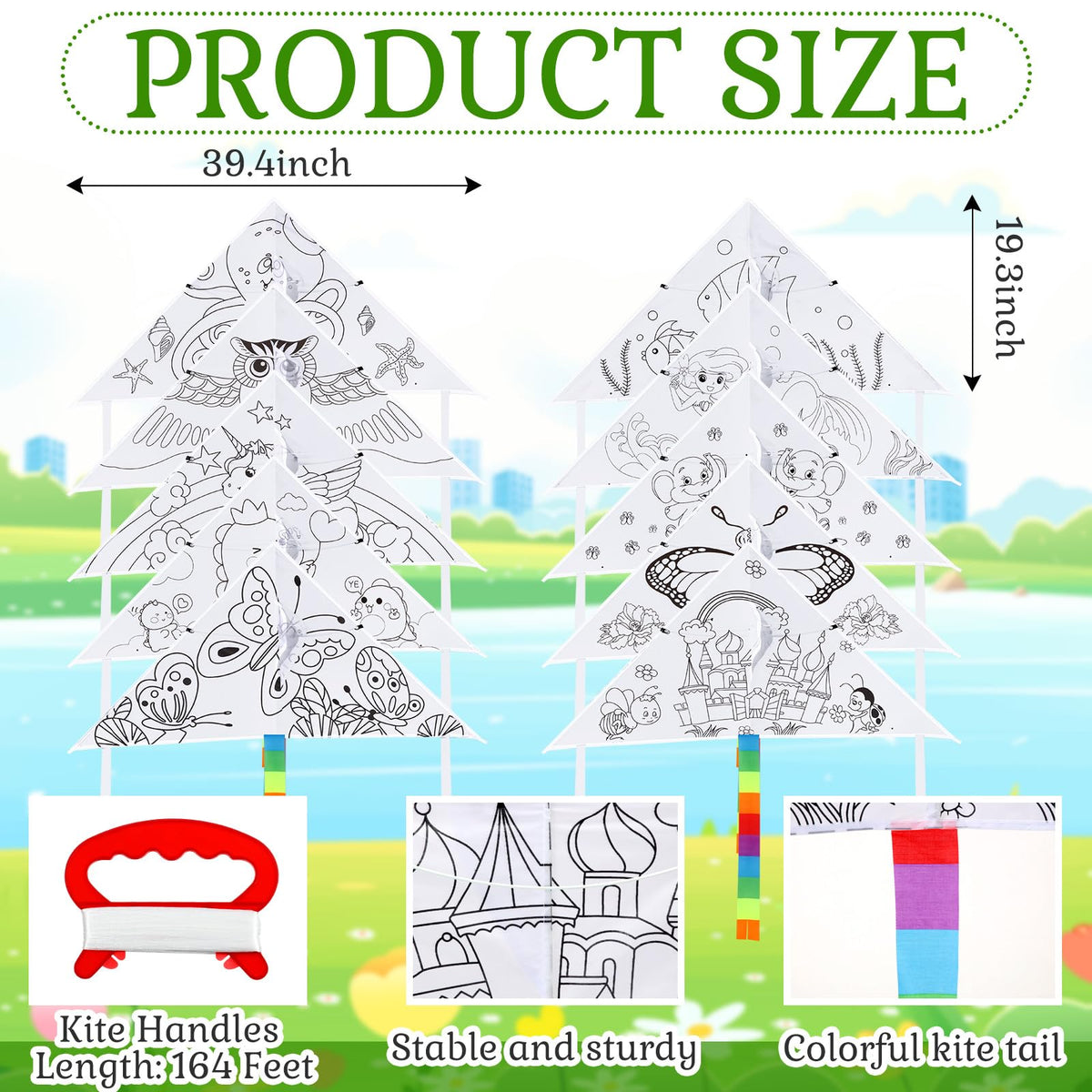 Libima kite coloring activity for kids during outdoor play.