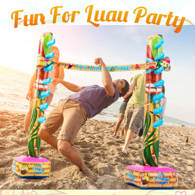 Libima inflatable limbo for indoor or outdoor use, versatile party accessory.