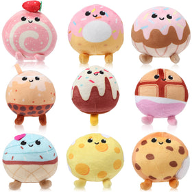 Libima mini stuffed desserts donut; adorable keychain decor and playful party favors.
