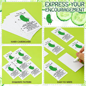Libima motivational card design complements the pickle stress ball set