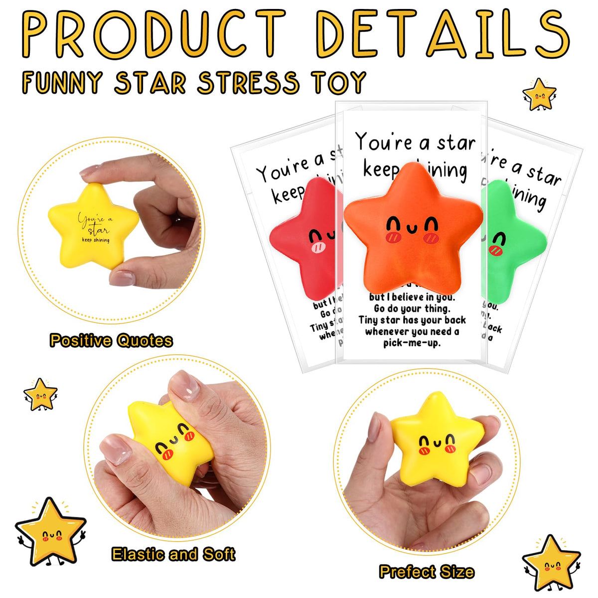 Libima motivational cards with star design promote appreciation during meetings and events.