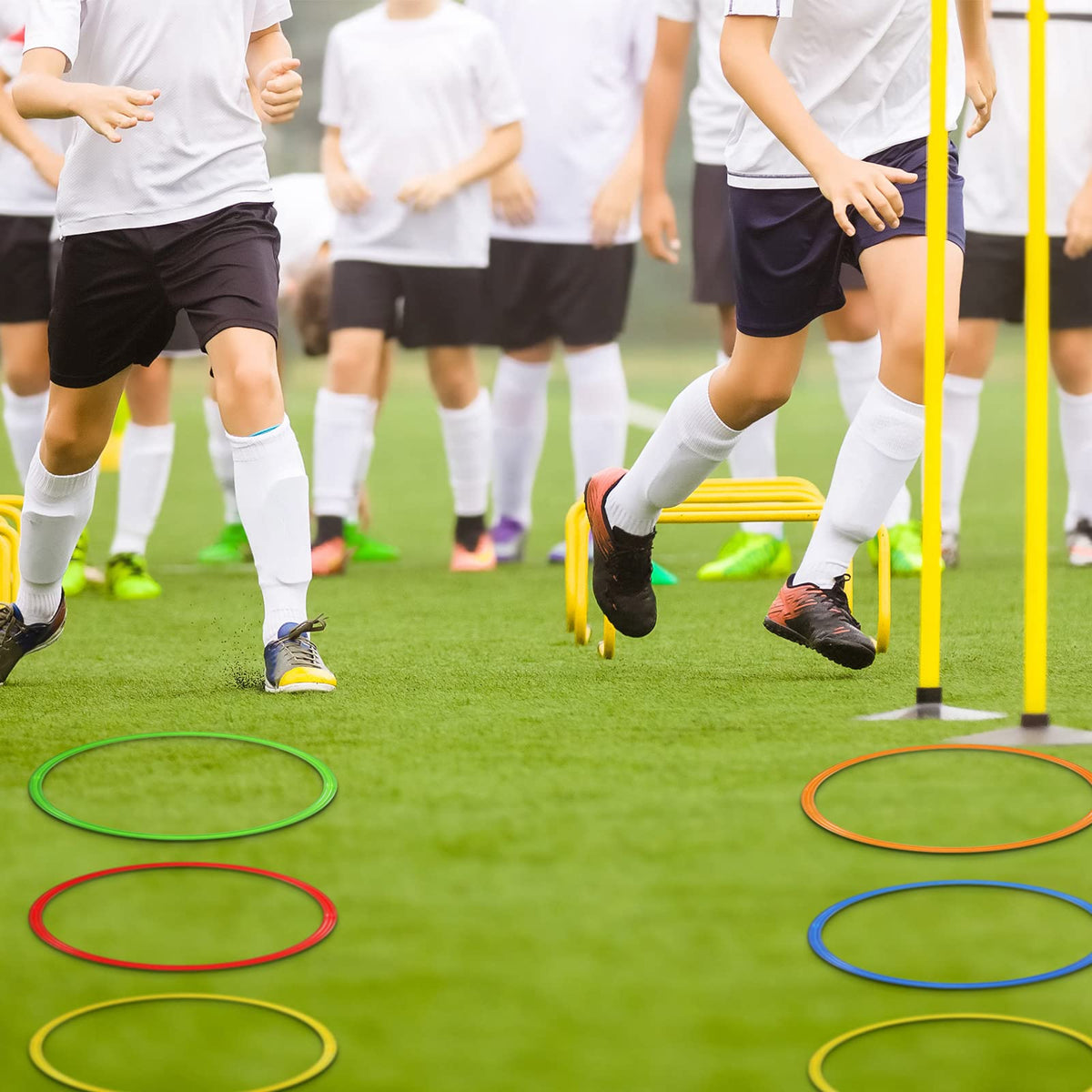 Libima obstacle course ring set red ring perfect for obstacle courses and festive celebrations.