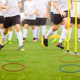 Libima obstacle course ring set red ring perfect for obstacle courses and festive celebrations.