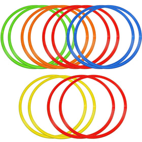 Libima obstacle course ring set yellow ring for energizing obstacle drills and party activities.