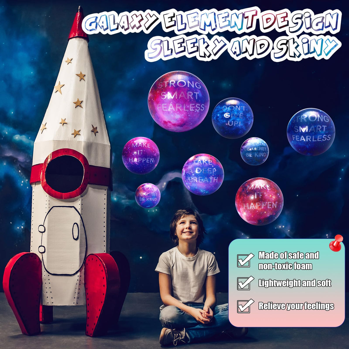 Libima galaxy stress ball party favor for galaxy-themed events.