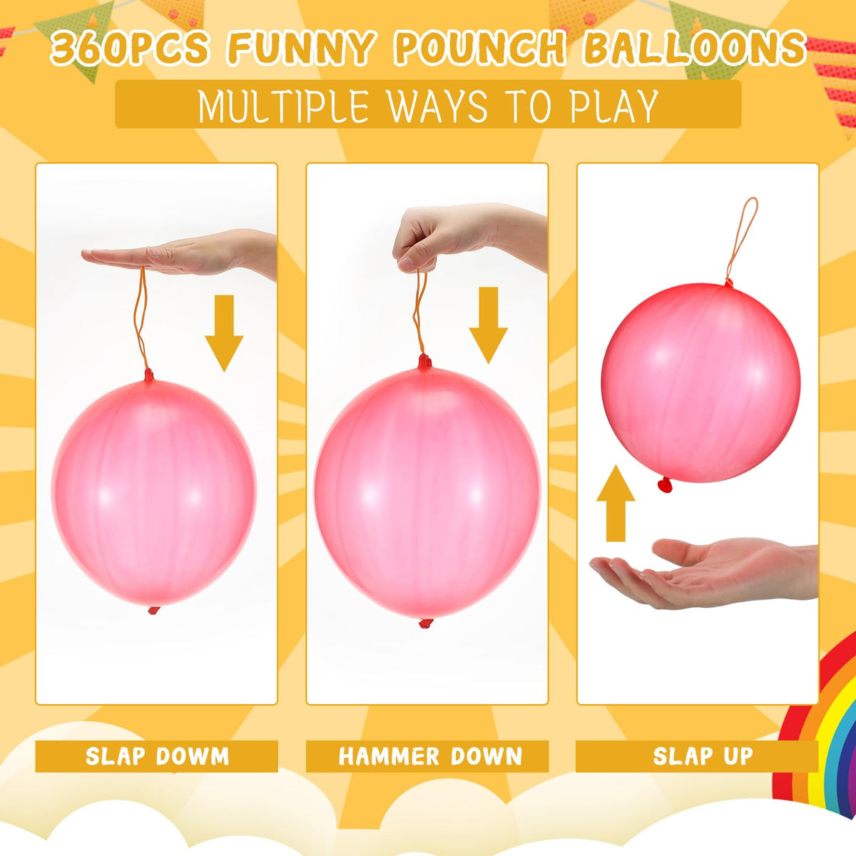 Libima punch balloons fill goodie bags and piñatas with color.