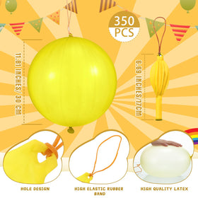 Libima six-color punch balloons for vibrant party games and classroom activities.