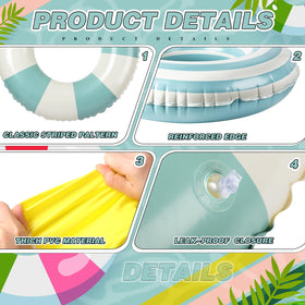 Libima PVC inflatable swim ring featuring eight playful designs for summer