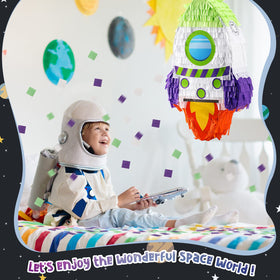 Libima rocket pinata durable corrugated paper for long-lasting use.