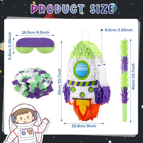 Libima rocket pinata eye mask enhances safe, immersive party game experience.