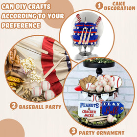 Libima sports-themed decor kit with mini bats and balls for events.