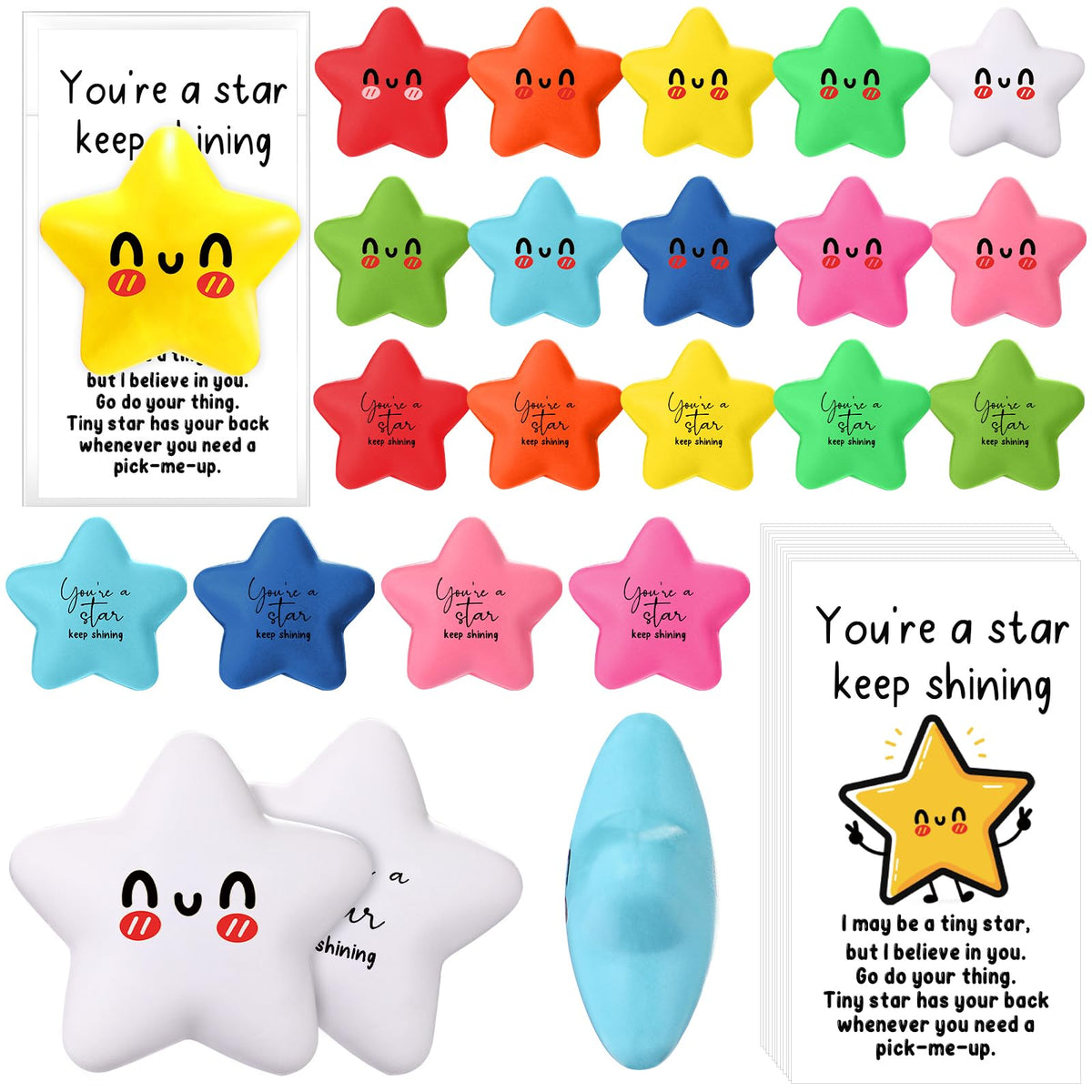 Libima star stress balls set of 50 for classrooms and offices encourages calm focus.