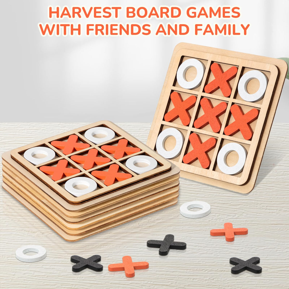 Libima 14 cm board for compact travel tic-tac-toe on a table