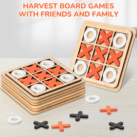 Libima 14 cm board for compact travel tic-tac-toe on a table