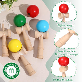 Libima kendama ball designed for easy catching and color practice.
