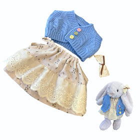 LICHADUOLE bashful bear dress for 9-12 inch plush bears, adds coordinated style.