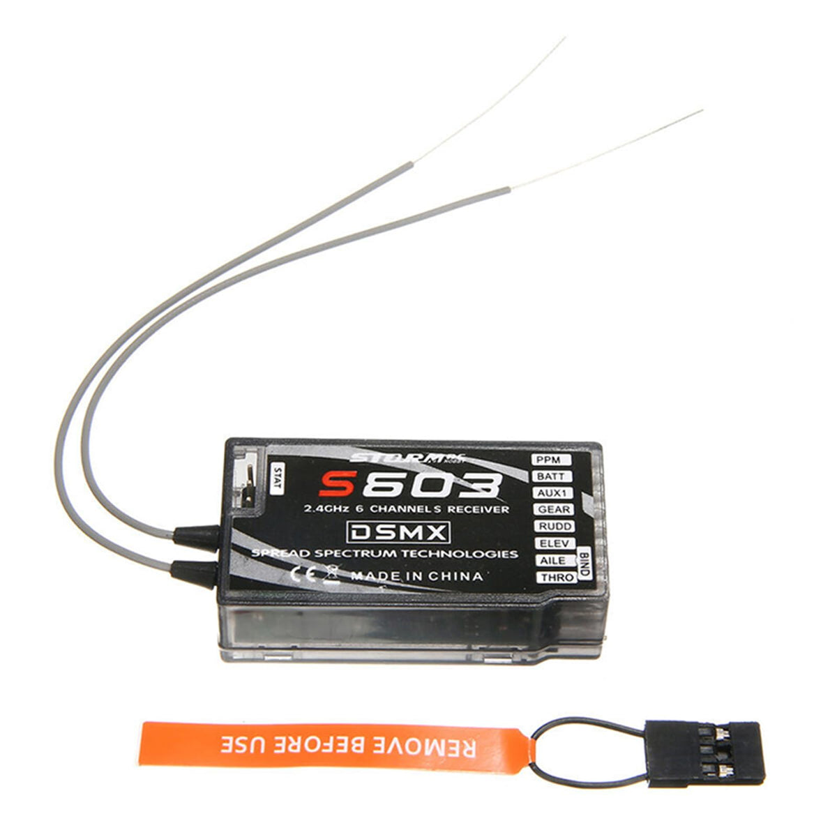 LICHIFIT S603 receiver host with six channels for JR/Spektrum DSM-X DSM2 systems, enabling long-range control.