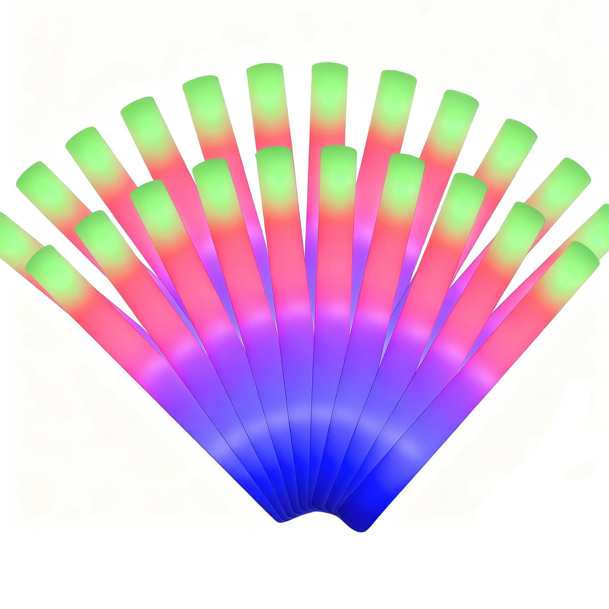 LifBetter glow sticks bulk pack creating a bright party display