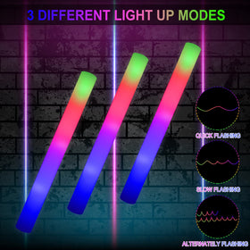 LifBetter wedding glow sticks setup for elegant reception lighting
