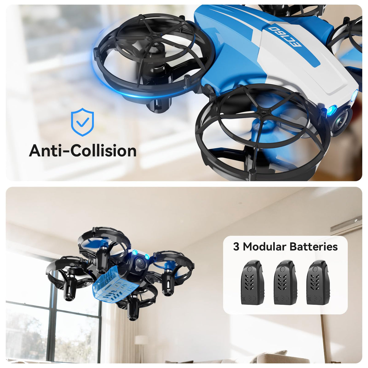 LIFECHOIC EC160 drone guards protecting fingers during flight