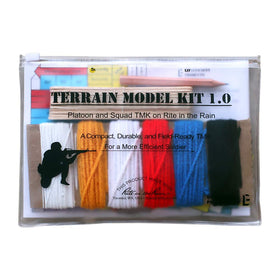 Lifefficient Terrain Model Kit rain-writable surface enables quick notes in wet weather.