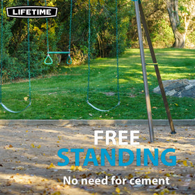 Lifetime free-standing design requires no cement for quick setup