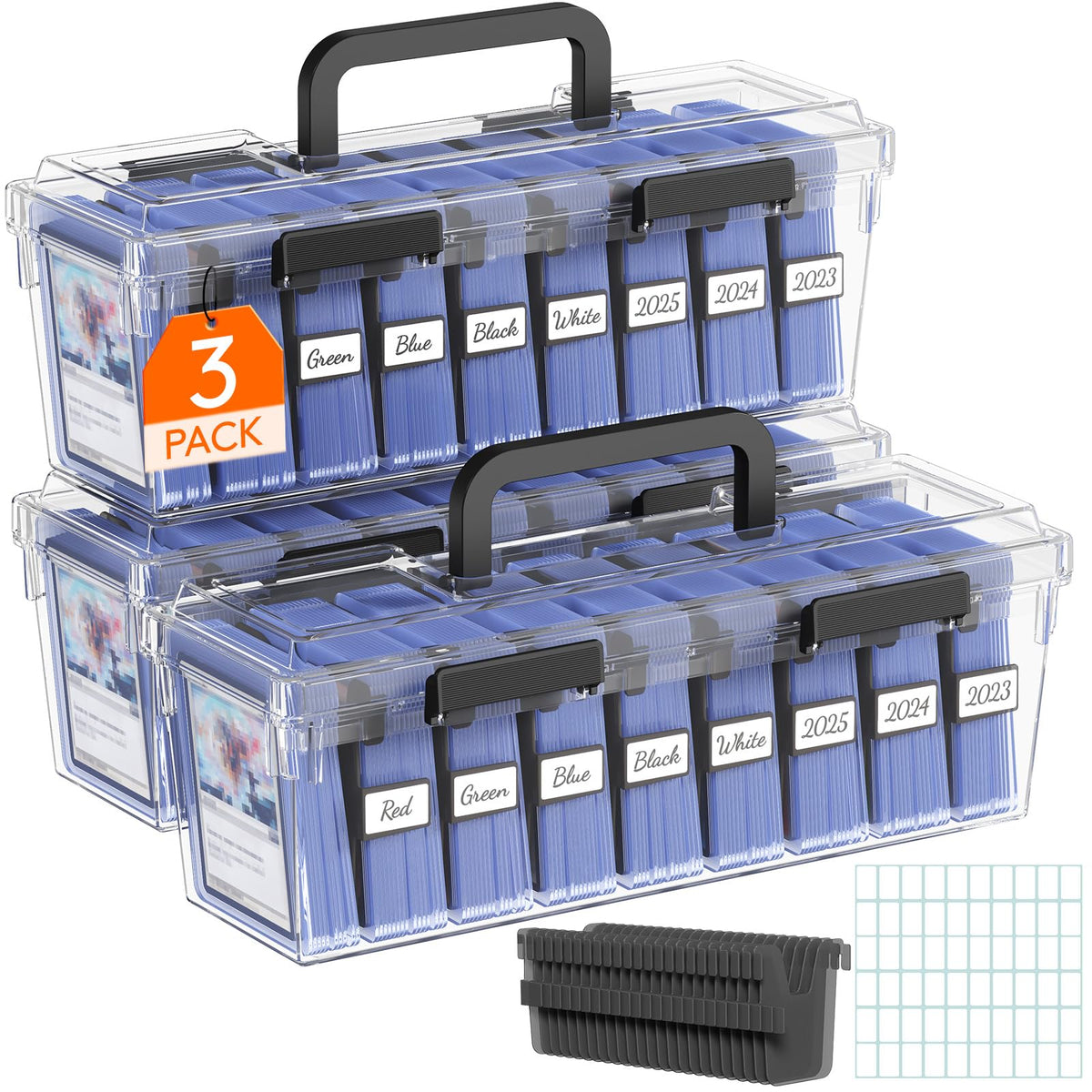 Lifewit trading card storage exterior with reinforced latches for safe transport