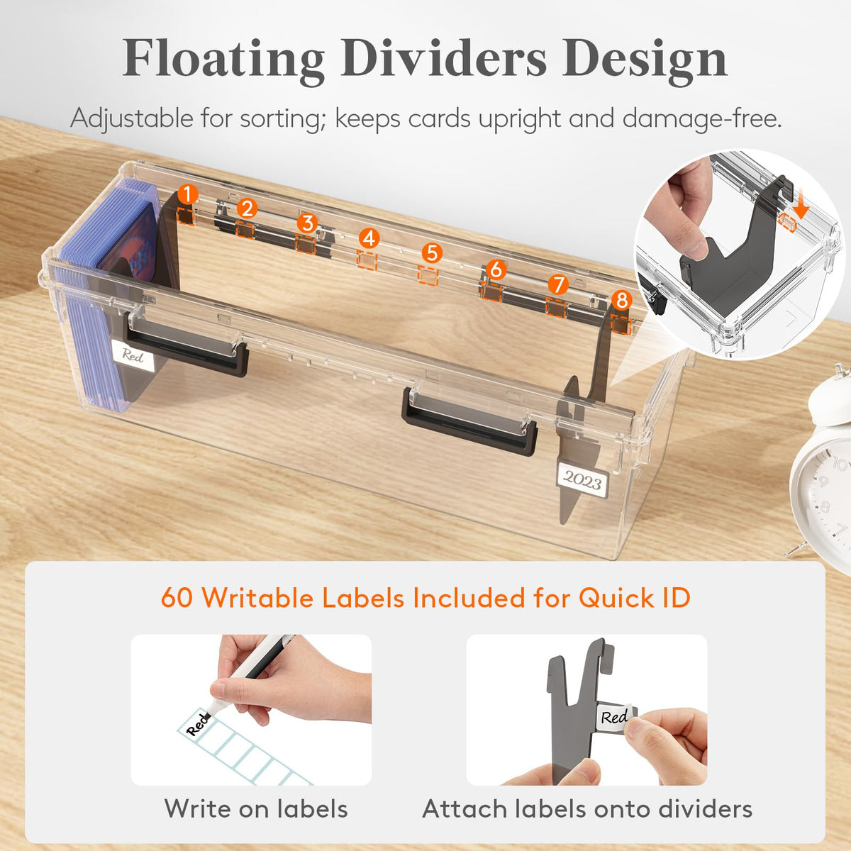 Lifewit stackable design saves space while protecting your collection
