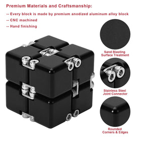 Lifidea Infinity Cube with a protective case, ideal for portable focus at work
