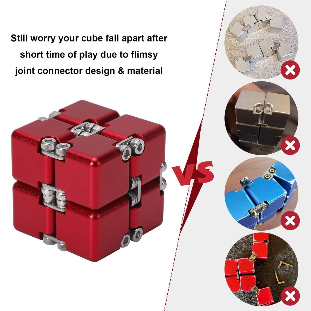 Lifidea Infinity Cube Red case, protective packaging for safe storage
