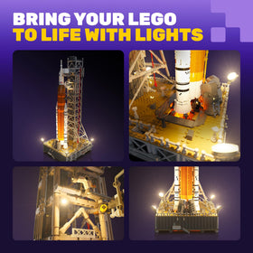Light My Bricks Artemis solar lights provide reliable base illumination for day or night.