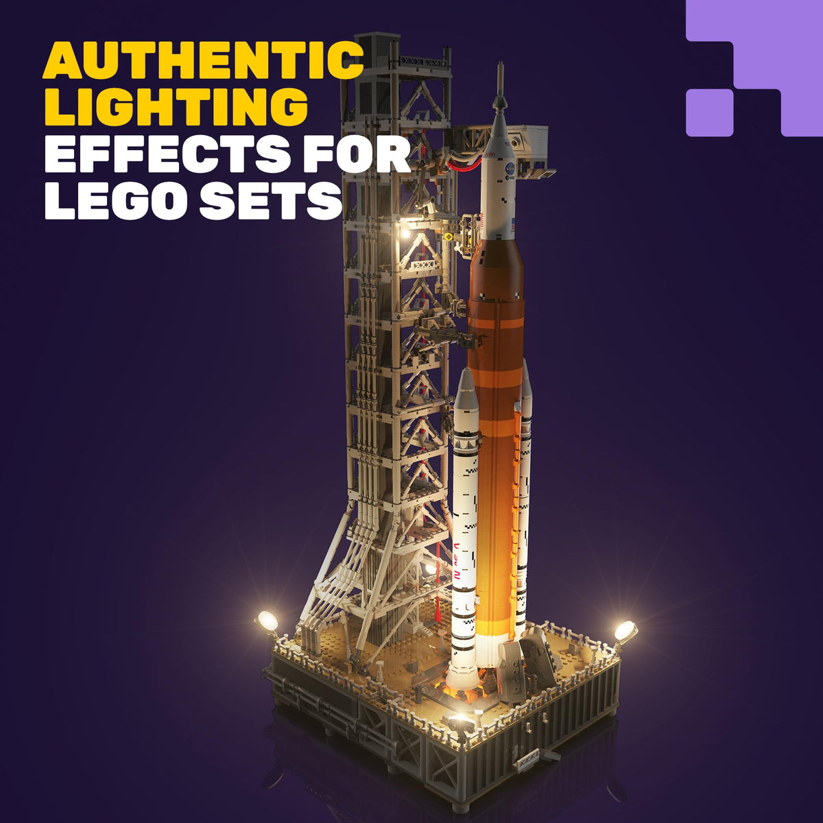 Light My Bricks Artemis thin wires hidden within bricks deliver seamless integration.