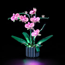 Lightailing Lego 10311 Orchid LED light with plug-and-play assembly.