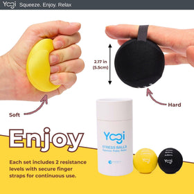 Desk setup with LIGHTBULB IDEAS Yogi Stress Ball as a convenient fidget toy.