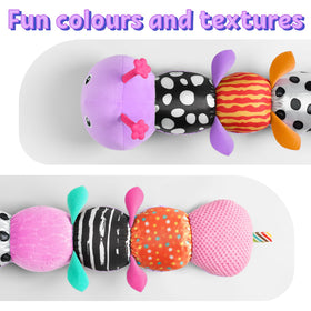 LIGHTDESIRE plush caterpillar close-up highlights soft, safe fabric.