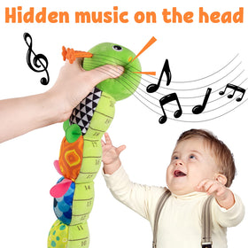 LightDESIRE caterpillar crinkle texture close-up encourages tactile exploration during play.