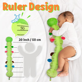 LightDESIRE caterpillar tummy features a 20-inch ruler to track growth milestones.