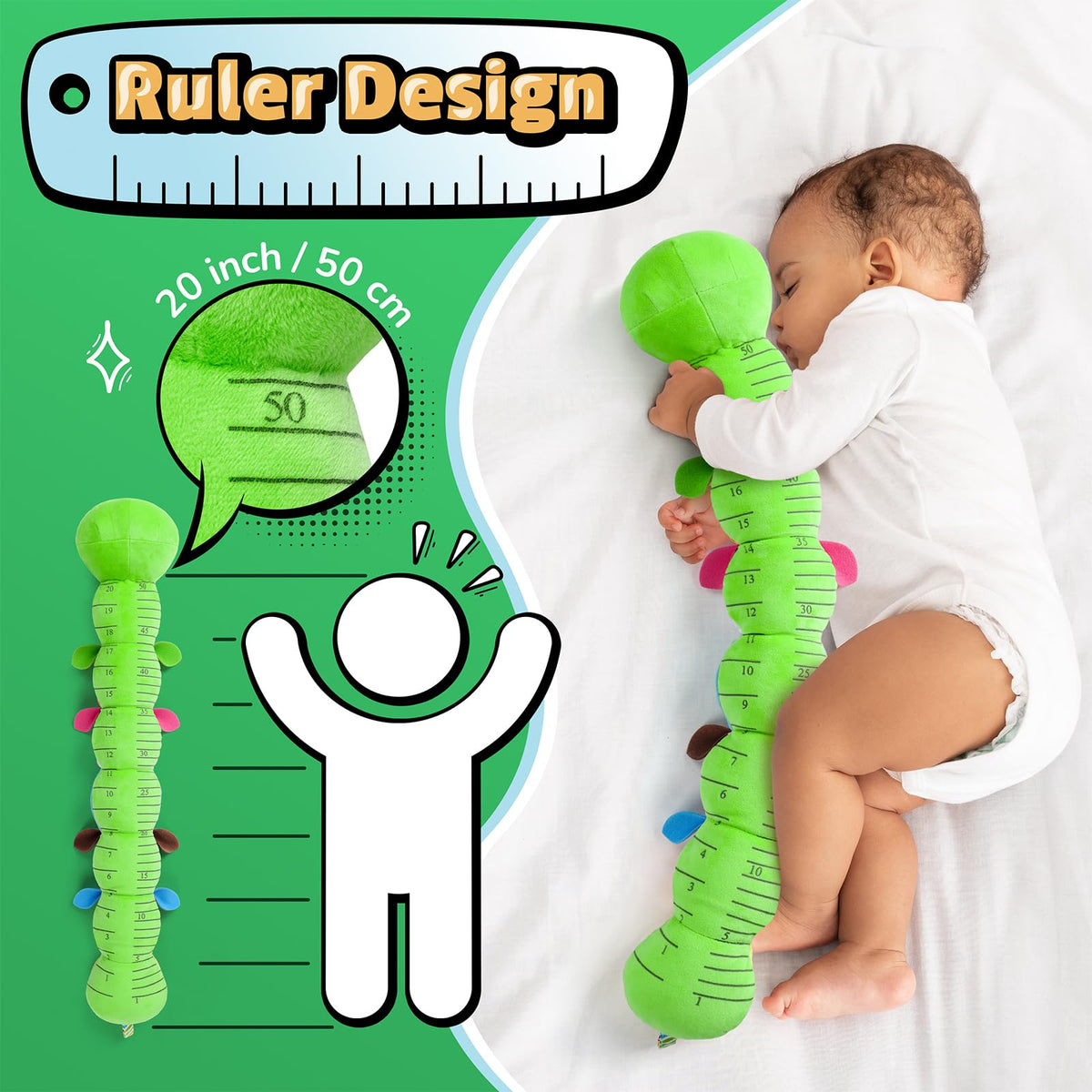 LIGHTDESIRE Caterpillar car-seat toy keeps little ones engaged on trips.