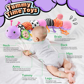 LIGHTDESIRE Caterpillar mirror encourages self-discovery during play