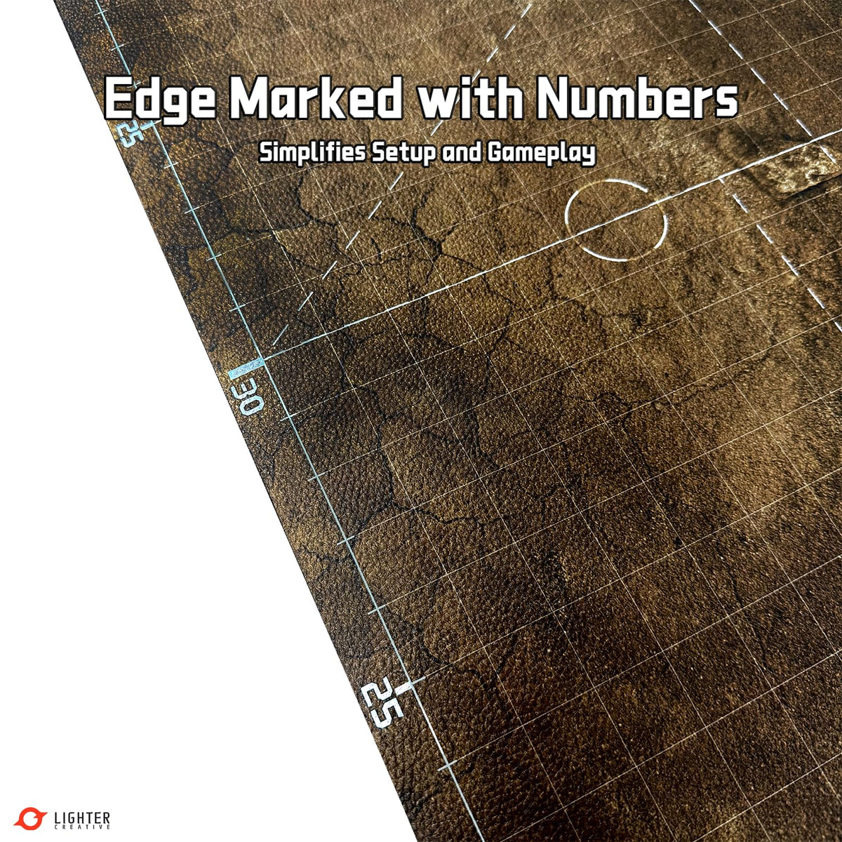 Lighter Creative Blighted Gloommoor battle mat intensifies WH40K terrain variety.