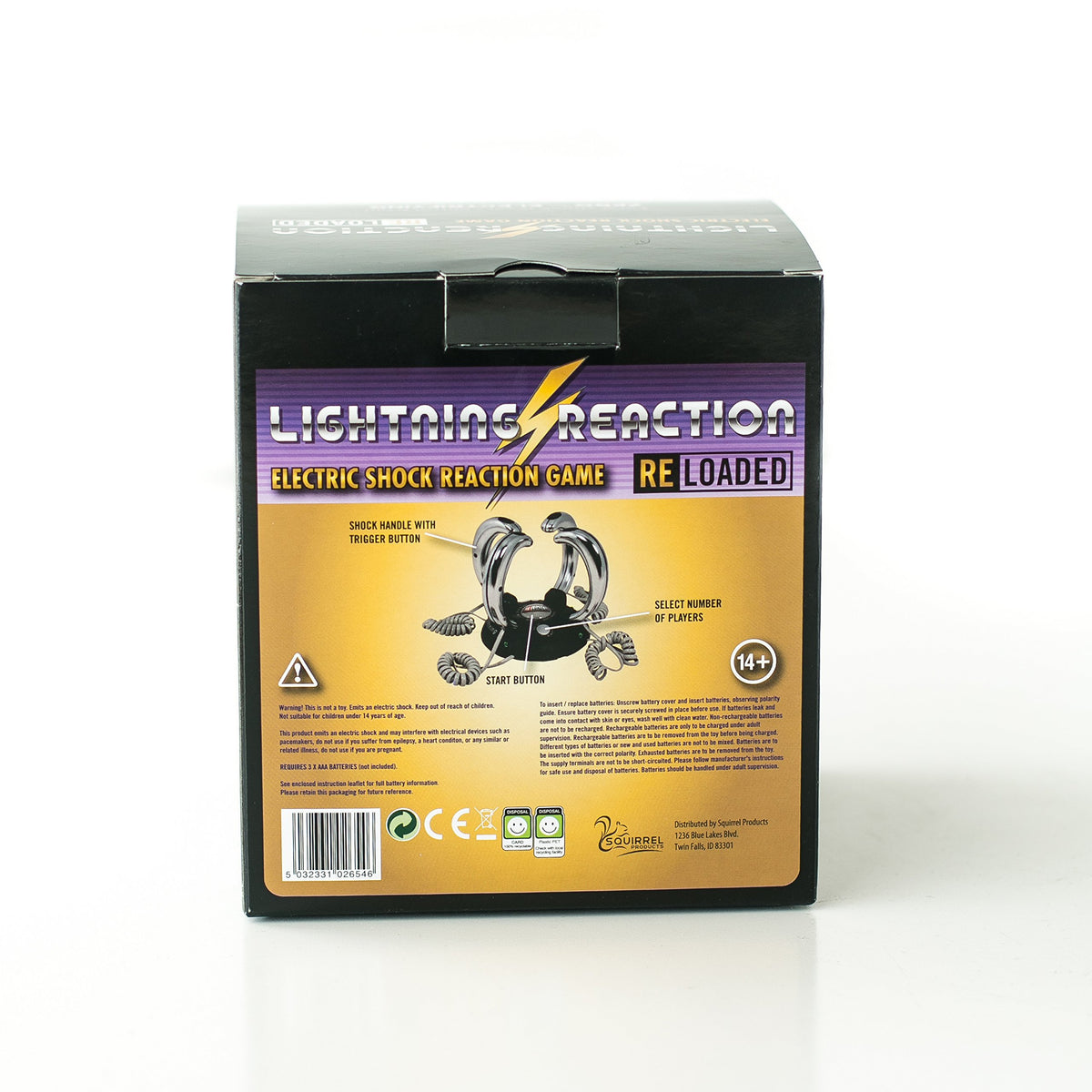 Lightning Reaction Reloaded trigger button captures fast reflex successes.